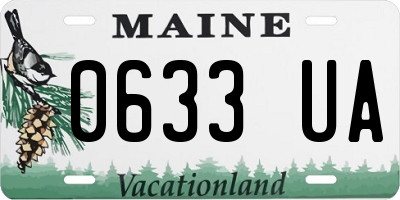 ME license plate 0633UA