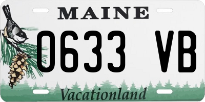 ME license plate 0633VB