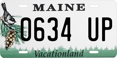 ME license plate 0634UP