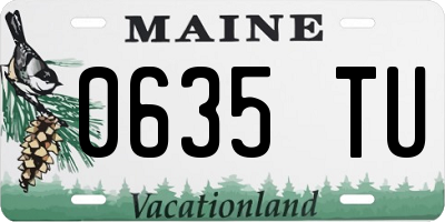 ME license plate 0635TU