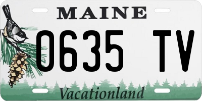 ME license plate 0635TV