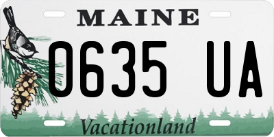 ME license plate 0635UA