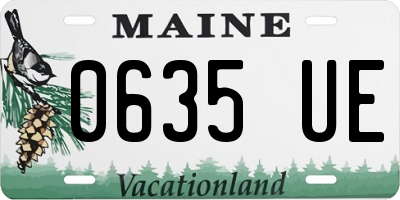ME license plate 0635UE