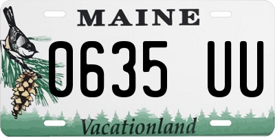 ME license plate 0635UU