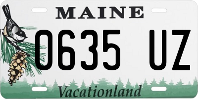 ME license plate 0635UZ