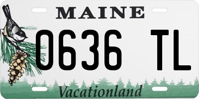 ME license plate 0636TL