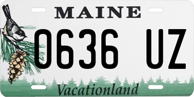 ME license plate 0636UZ