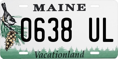ME license plate 0638UL