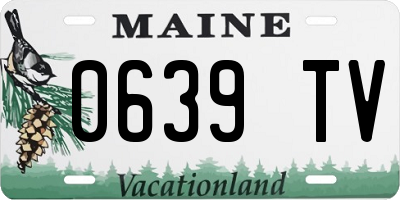 ME license plate 0639TV