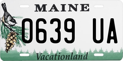 ME license plate 0639UA