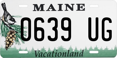 ME license plate 0639UG