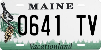 ME license plate 0641TV