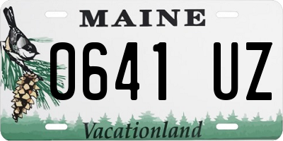 ME license plate 0641UZ