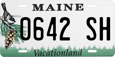 ME license plate 0642SH