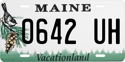 ME license plate 0642UH