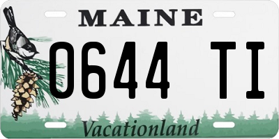 ME license plate 0644TI