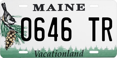 ME license plate 0646TR