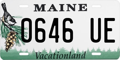 ME license plate 0646UE