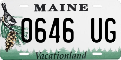 ME license plate 0646UG