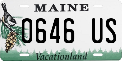 ME license plate 0646US