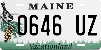 ME license plate 0646UZ