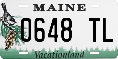 ME license plate 0648TL