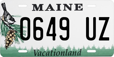 ME license plate 0649UZ