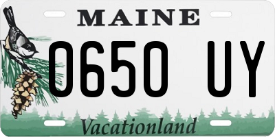 ME license plate 0650UY