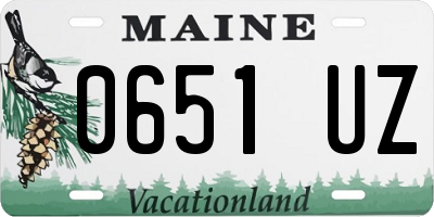 ME license plate 0651UZ