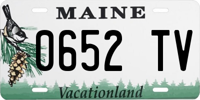 ME license plate 0652TV