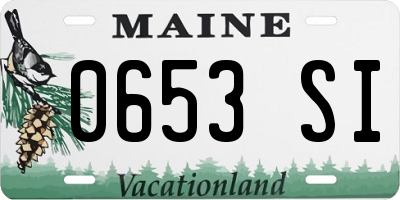 ME license plate 0653SI