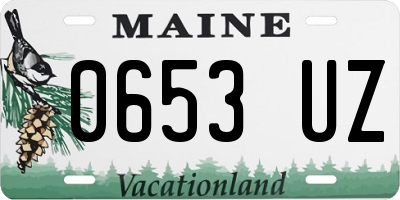 ME license plate 0653UZ