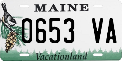 ME license plate 0653VA