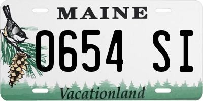 ME license plate 0654SI