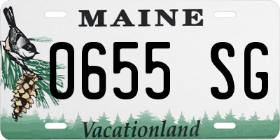 ME license plate 0655SG