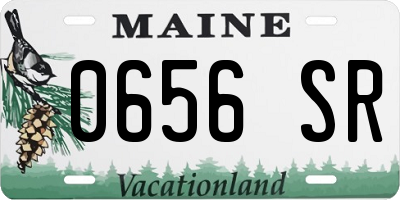 ME license plate 0656SR