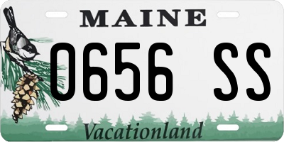 ME license plate 0656SS
