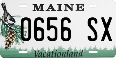 ME license plate 0656SX