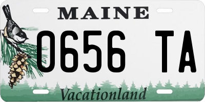 ME license plate 0656TA