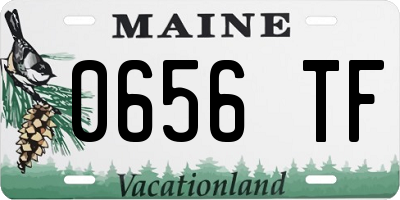 ME license plate 0656TF