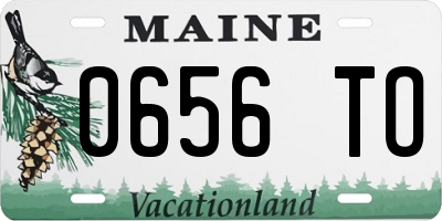 ME license plate 0656TO