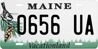 ME license plate 0656UA