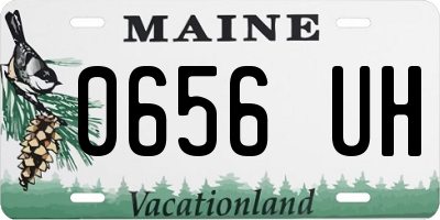 ME license plate 0656UH