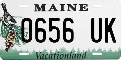 ME license plate 0656UK