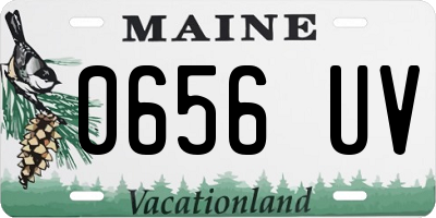 ME license plate 0656UV