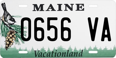 ME license plate 0656VA