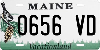 ME license plate 0656VD
