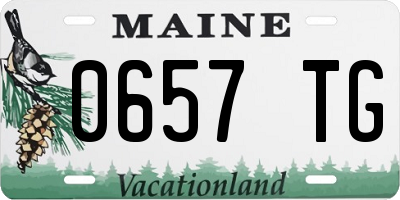 ME license plate 0657TG