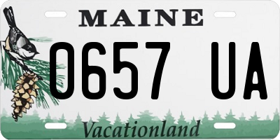 ME license plate 0657UA