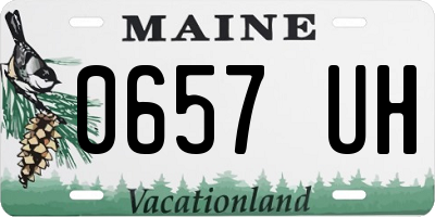ME license plate 0657UH